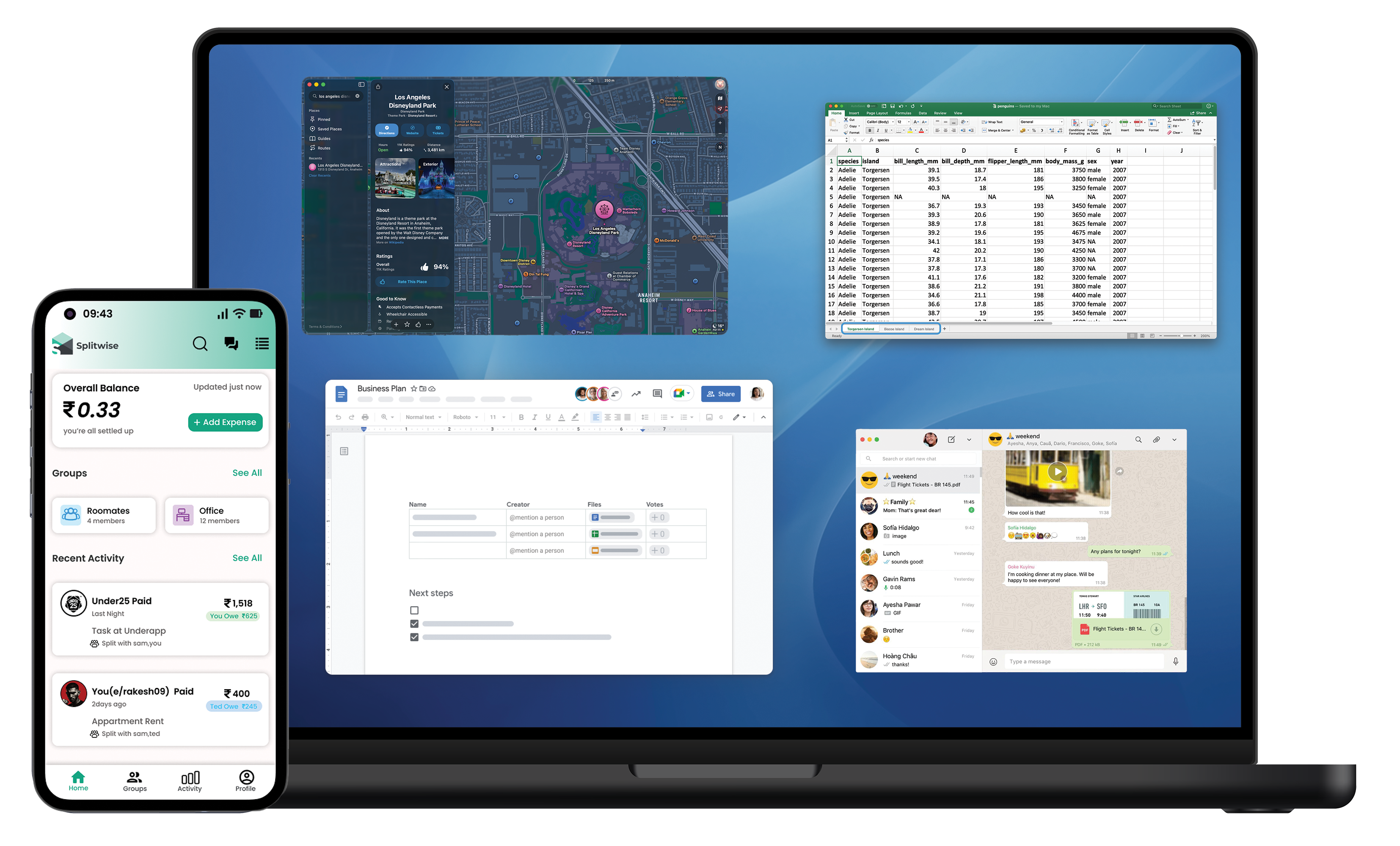 Fragmented travel apps